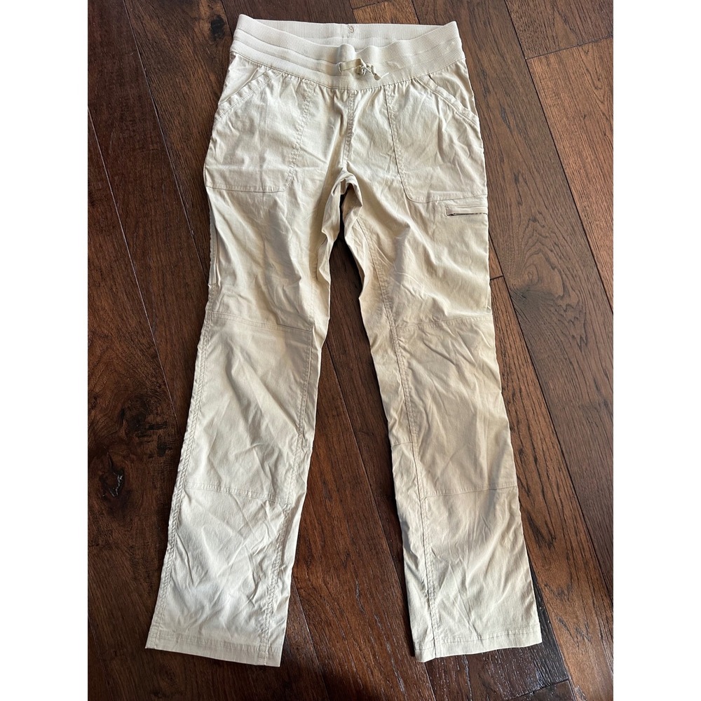 Duluth Trading Co Womens Flexpedition Cargo Pants Tan Utility Size 6x31 Stretch